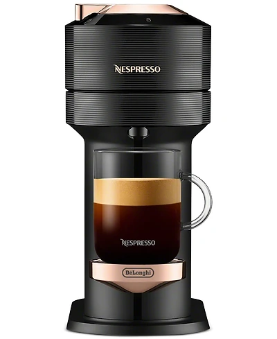 Nespresso Vertuo Next Premium Coffee and Espresso Machine by De'Longhi in Black Rose Gold