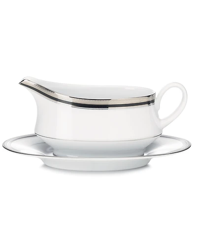 Noritake Dinnerware, Austin Platinum Gravy with Tray