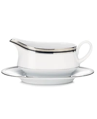 Noritake Dinnerware, Austin Platinum Gravy with Tray