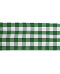 Design Imports Shamrock Buffalo Check Table Runner