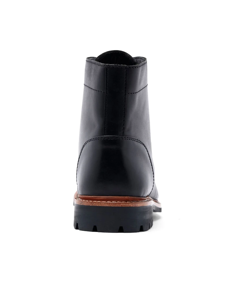 Anthony Veer Men's Ranveer Cap-Toe Rugged 6" Lace-Up Boots