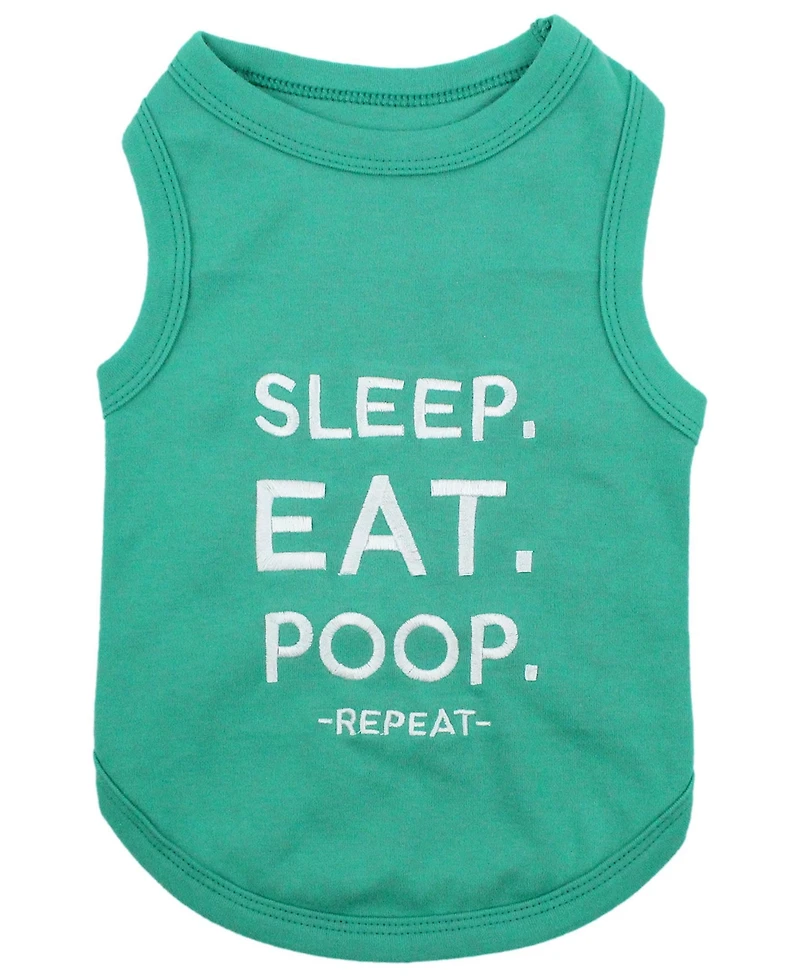 Parisian Pet Sleep Eat Poop Dog T-Shirt