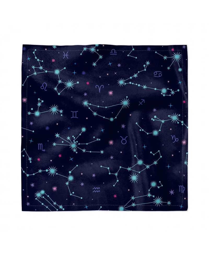 Ambesonne Astrology Set of 4 Napkins, 12" x 12"