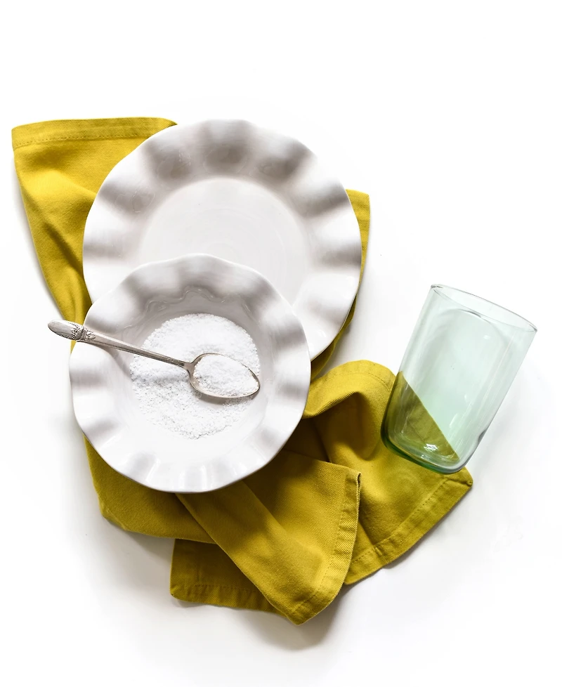 Coton Colors Signature White 4 Piece Place Setting