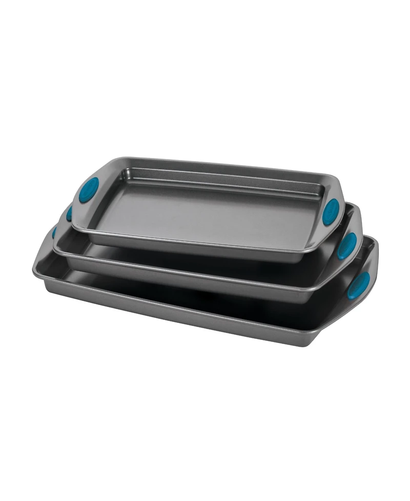 Rachael Ray Nonstick 3-Piece Bakeware Cookie Pan Set