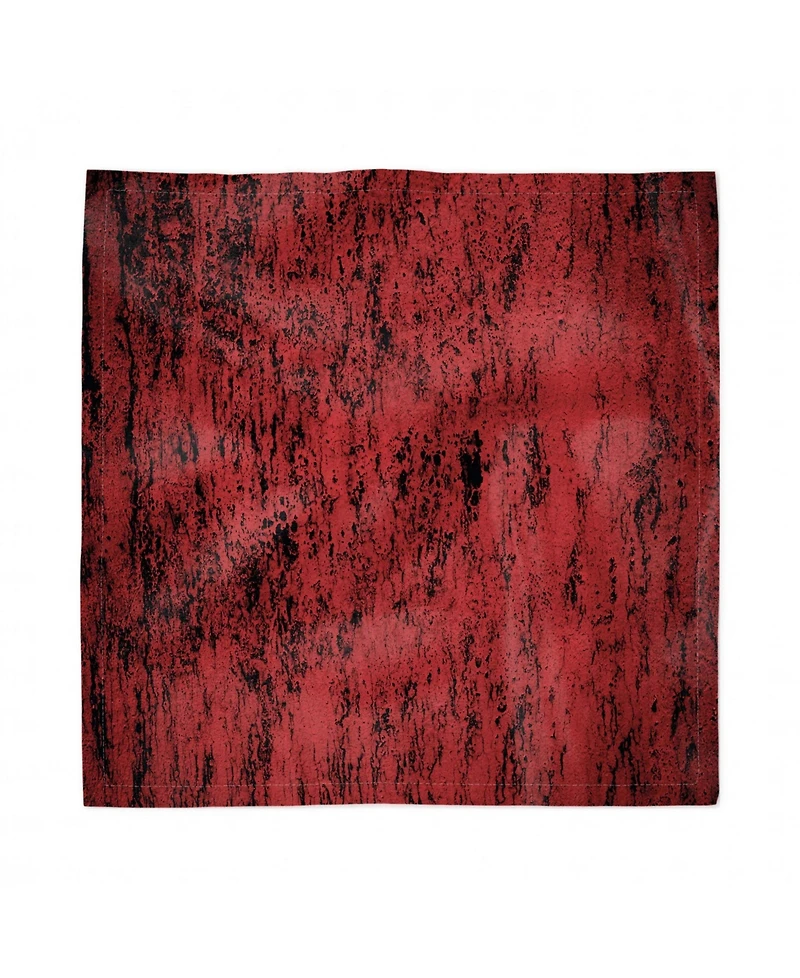 Ambesonne Grungy Abstract Set of 4 Napkins, 18" x 18"