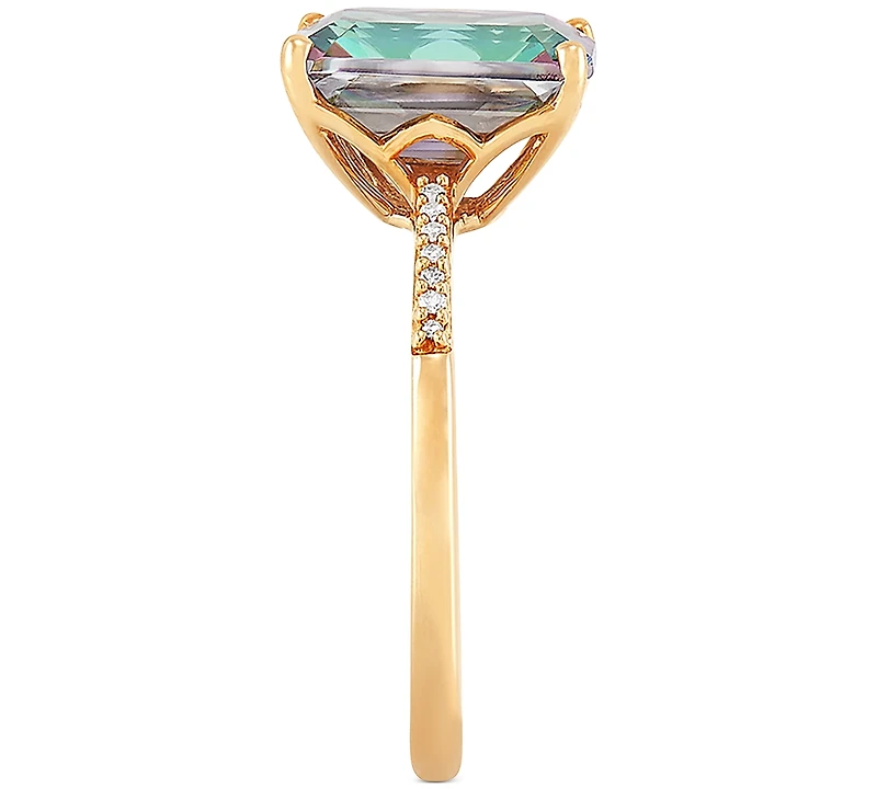 Mystic Topaz (4 ct. t.w.) & Diamond (1/20 ct. t.w.) Ring in 14k Gold