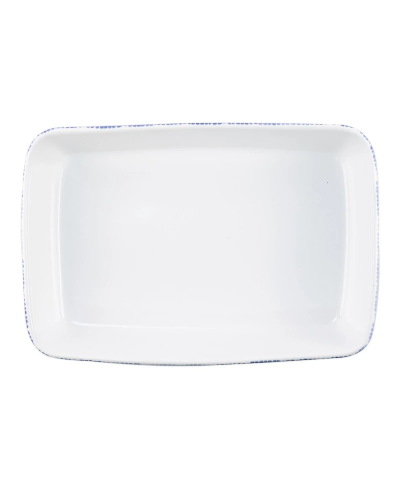 Vietri Santorini Stripe Rectangular Baker