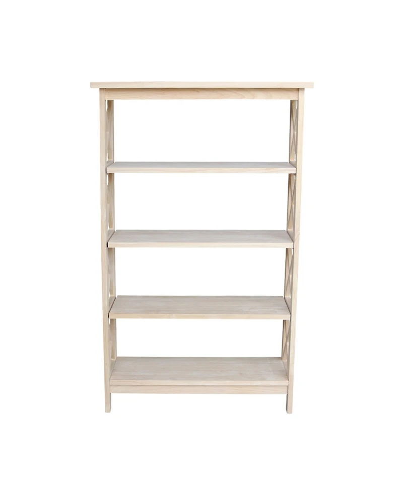 International Concepts X-Sided 4 Tier Shelf Unit