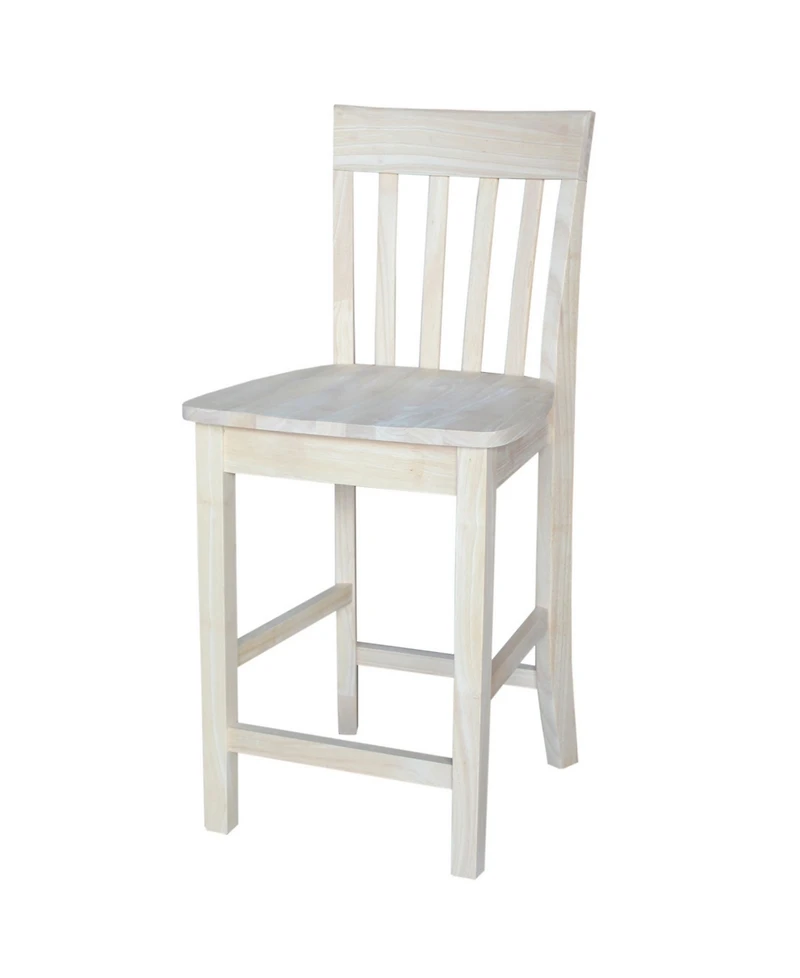 International Concepts Slatback Counter Height Stool