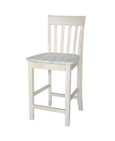 International Concepts Slatback Counter Height Stool