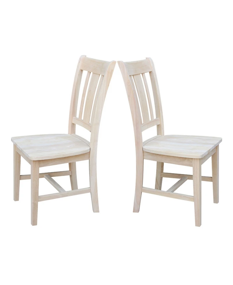 International Concepts San Remo Slat Back Chairs, Set of 2