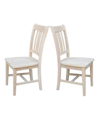 International Concepts San Remo Slat Back Chairs, Set of 2