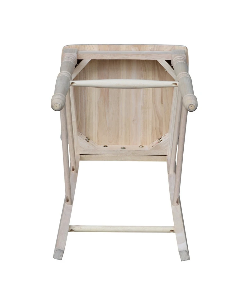 International Concepts Lattice Bar Height Stool