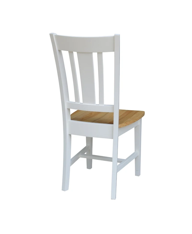 International Concepts San Remo Splatback Chair, Set of 2
