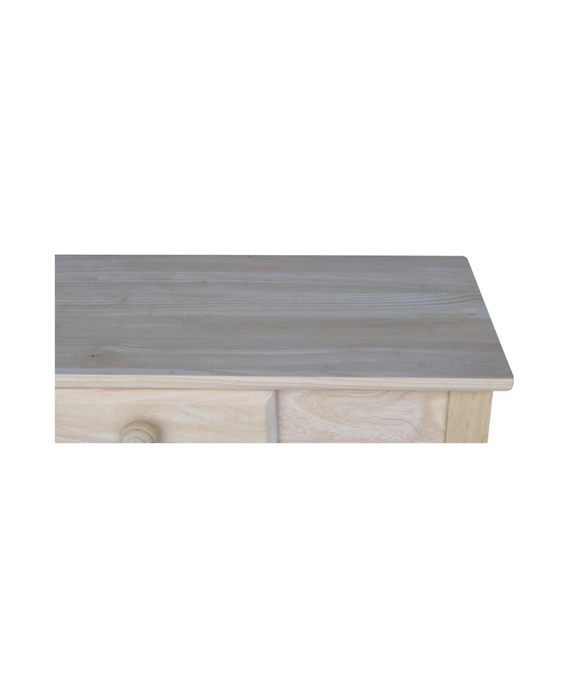 International Concepts Rectangular Hall Table with Drawer