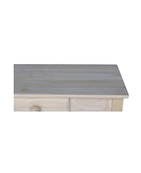 International Concepts Rectangular Hall Table with Drawer