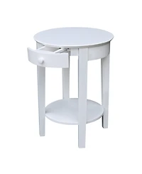 International Concepts Phillips Accent Table with Drawer