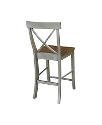 International Concepts X-Back Counterheight Stool