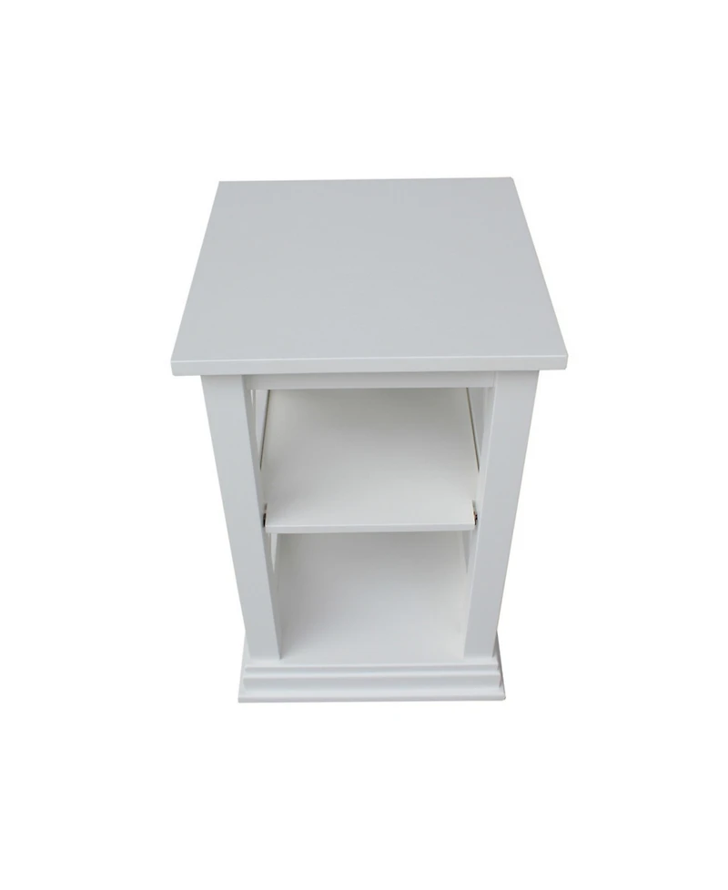 International Concepts Hampton Accent Table with Shelves