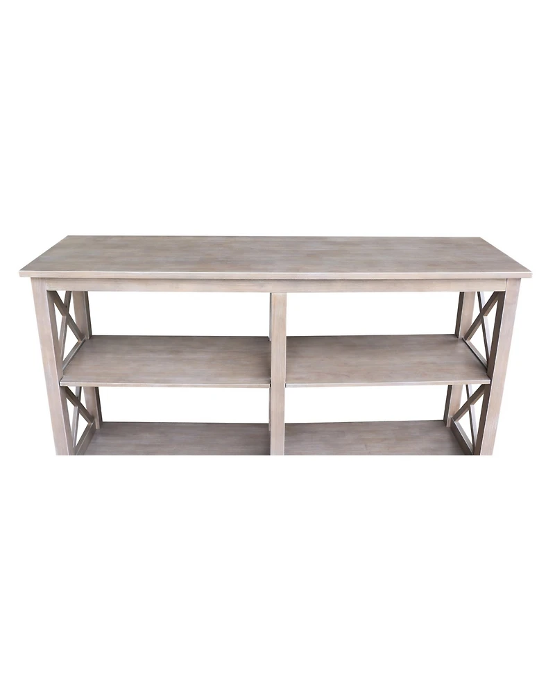 International Concepts Hampton Sofa Server Table with Shelves
