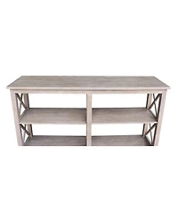International Concepts Hampton Sofa Server Table with Shelves