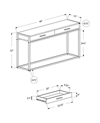 Monarch Specialties Accent Table - 48" L Hall Console
