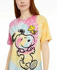 Peanuts Juniors' Snoopy Woodstock Printed Graphic T-Shirt