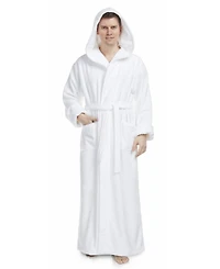 Arus Men's Thick Full Ankle Length Hooded Turkish Cotton Bathrobe