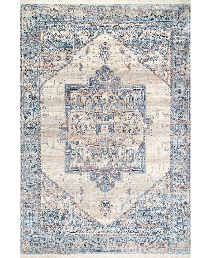 nuLoom Mystic Ehtel Medallion Fringe 8' x 10' Area Rug