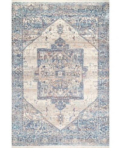nuLoom Mystic Ehtel Medallion Fringe 8' x 10' Area Rug