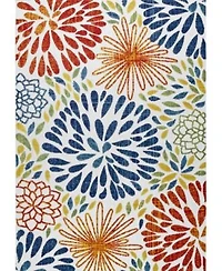 Nuloom Claudia Transitional Floret Multi Outdoor Area Rug