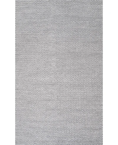 nuLoom Textures Handwoven Caryatid Solid 5' x 8' Area Rug