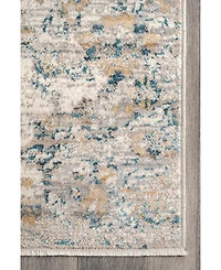 nuLoom Delicate Diana Persian Vintage-Inspired Blue 8' x 10' Area Rug