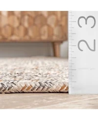 Nuloom Texture Braid Doutzen Indoor Outdoor Area Rug