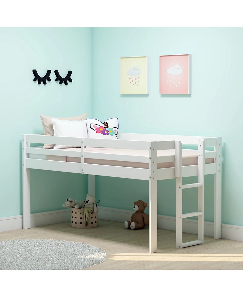 Alaterre Furniture Jasper Twin Wood Junior Loft Bed