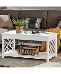 Alaterre Furniture Coventry Wood Coffee Table