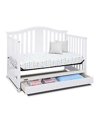 Graco Solano 4-in-1 Convertible Crib with Drawer - White