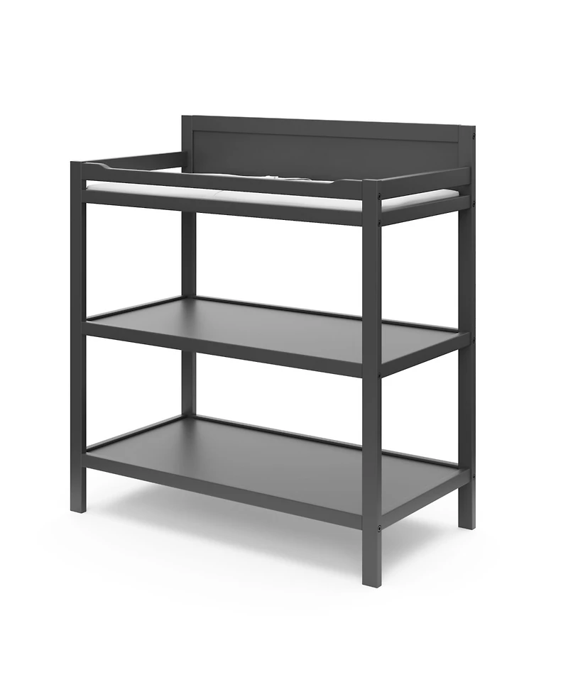Storkcraft Alpine Changing Table (Gray) - Includes Water Resistant Pad