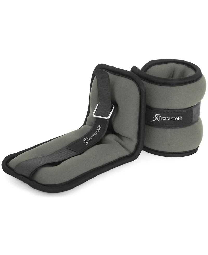 ProsourceFit Ankle Weights 2 lb, Set of 2, Grey