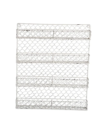Design Imports 4 Row Chicken Wire Spice Rack