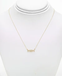 Diamond Mom 18" Pendant Necklace (1/10 ct. t.w.) in 10k Gold