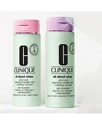 Clinique All About Clean All-In-One Cleansing Micellar Milk + Makeup Remover For Skin Types 1 & 2, 6.7 oz.