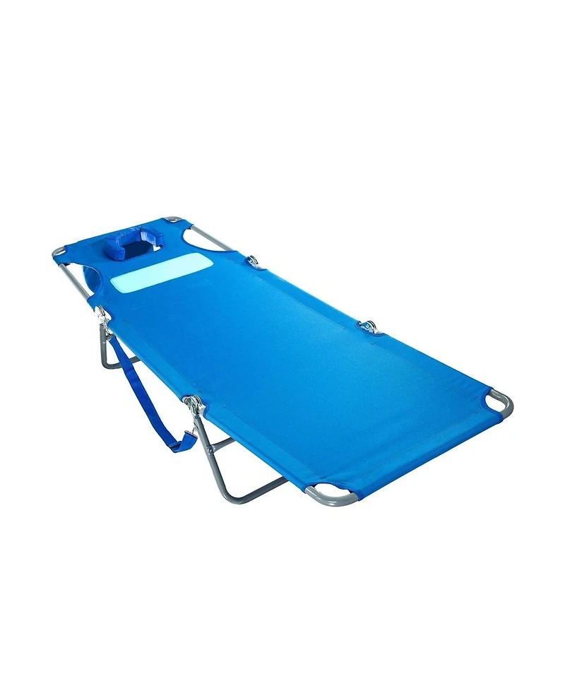 Ostrich Ladies Comfort Lounger, Beach Camping Pool Tanning Chair, Ocean Blue