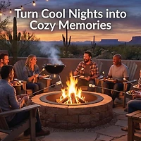 Outdoor Heavy-Duty Steel Portable Above Ground or In-Ground Round Fire Pit Liner Ring - Black