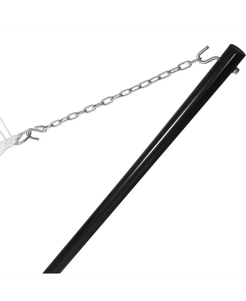 Quilted Double Hammock with Stand for Outside - 400-Pound Capacity 2-Person Hammock with Stand - 15-Foot Stand - Catalina Beach