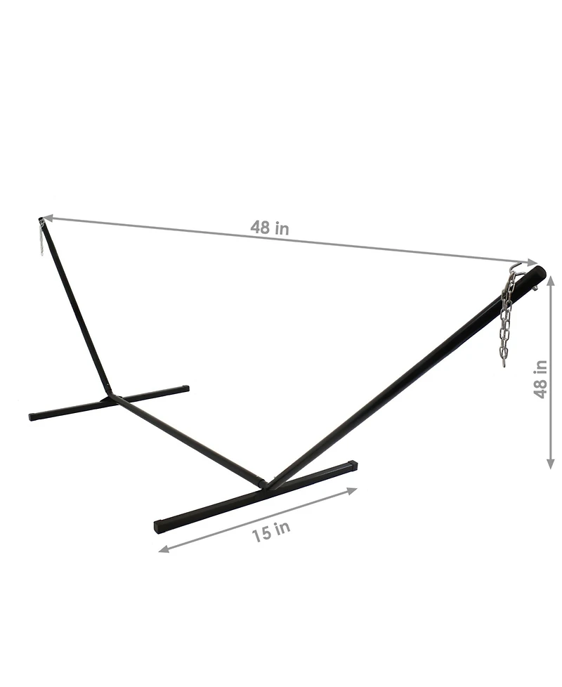 Large 2-Person Hammock Stand with Heavy-Duty Steel Beam Construction