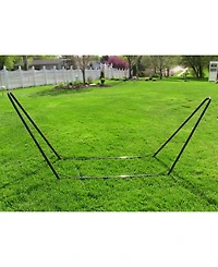 Portable Heavy-Duty Steel Hammock Stand Only for Camping and Spreader Bar Styles - 330 lb Capacity/10' Stand - Black