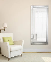 Empire Art Direct Moderno Stepped Beveled Rectangle Wall Mirror, 54" x 24" x 1.18"