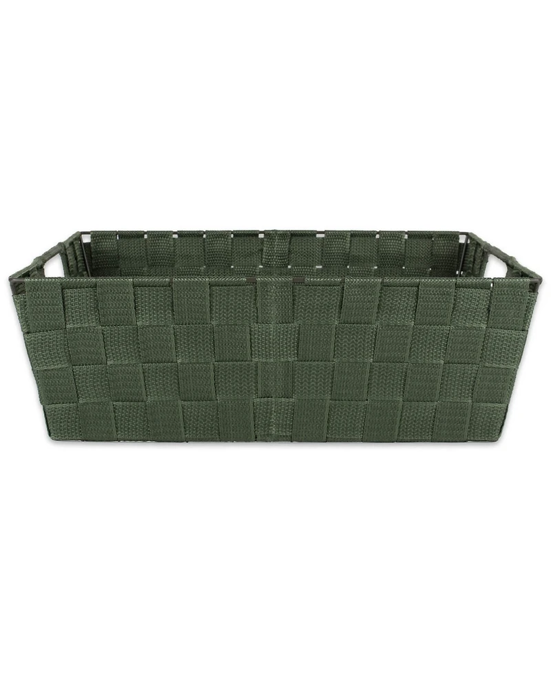 Design Imports Nylon Bin Basketweave Trapezoid Set of 2